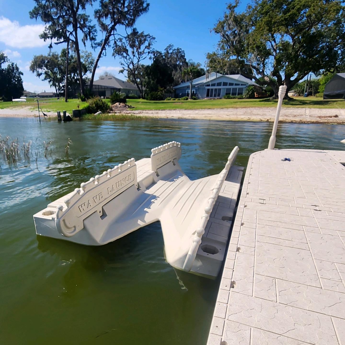 Kayak Launch with 2 Rails - Wave Armor - Floating Docks